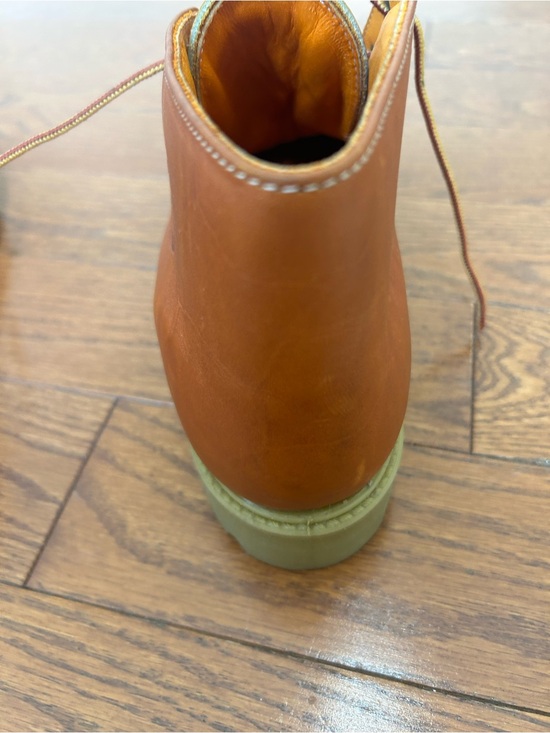 Men\'s Brown Leather Lace-Up Chukka Boots vintage heavy! main image 7